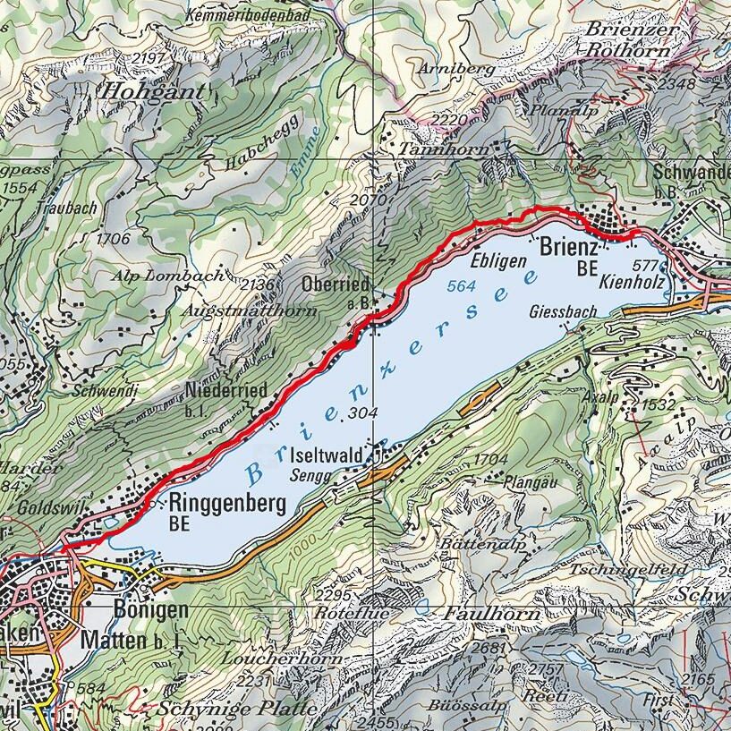 200831 Brienz - Interlaken Map
