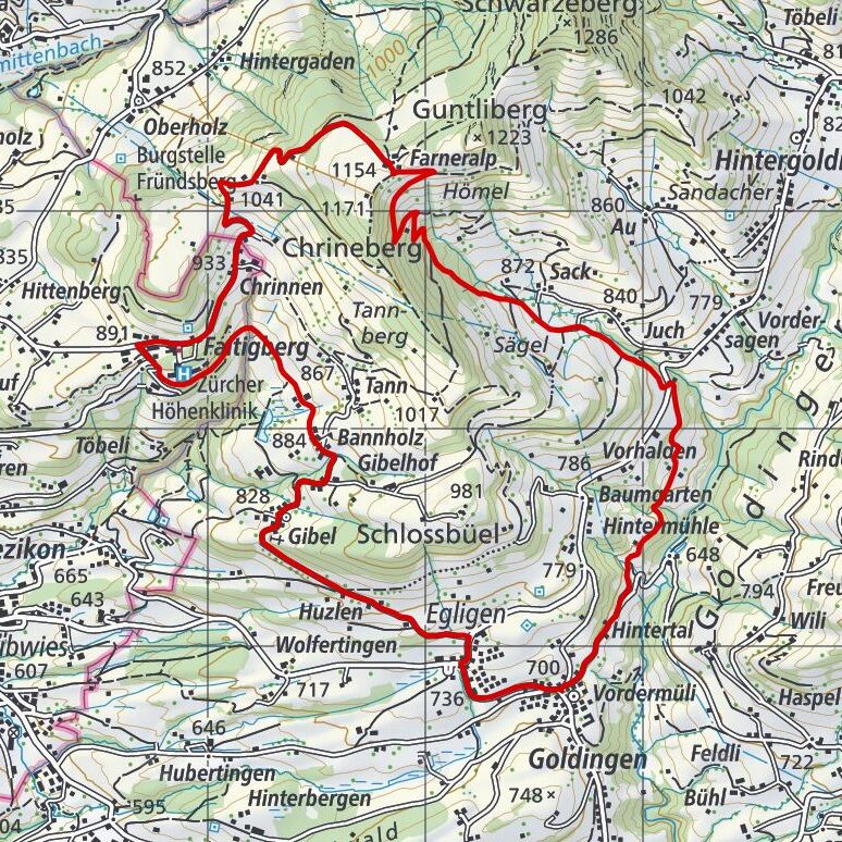 20130811 Goldingen Map