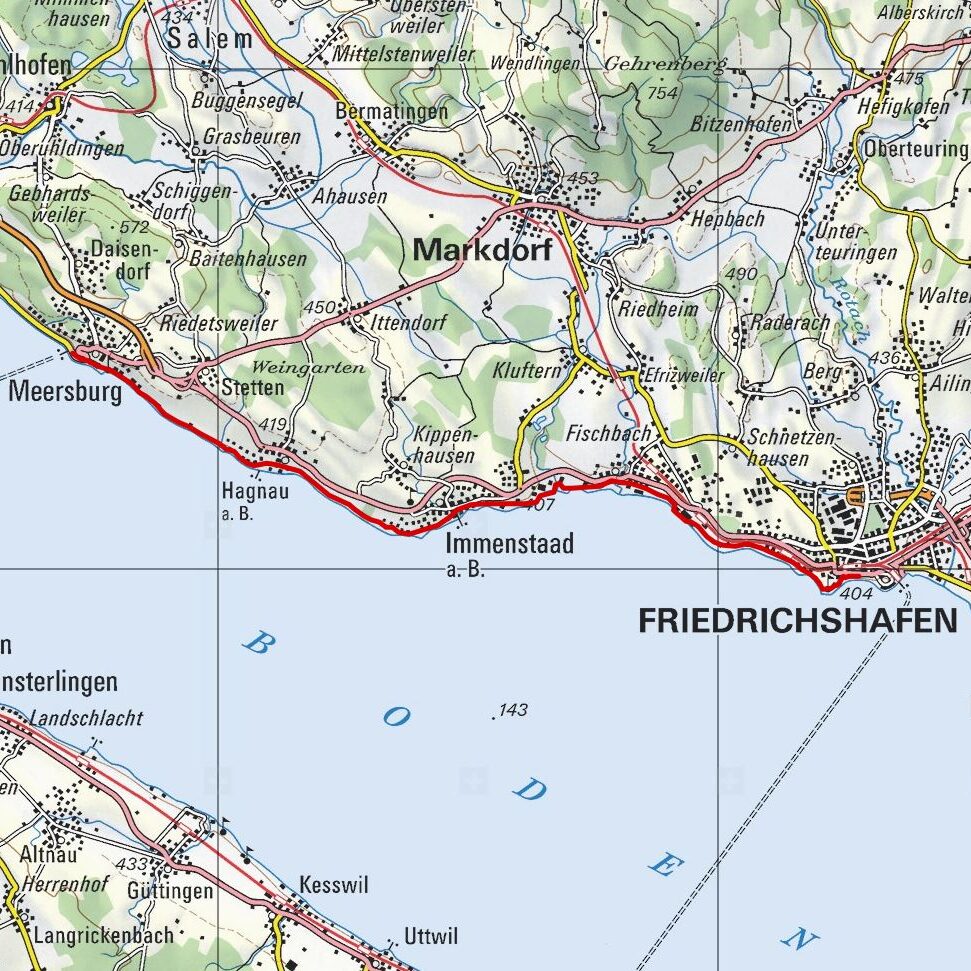 20170708 Friedrichshafen - Meersburg Map