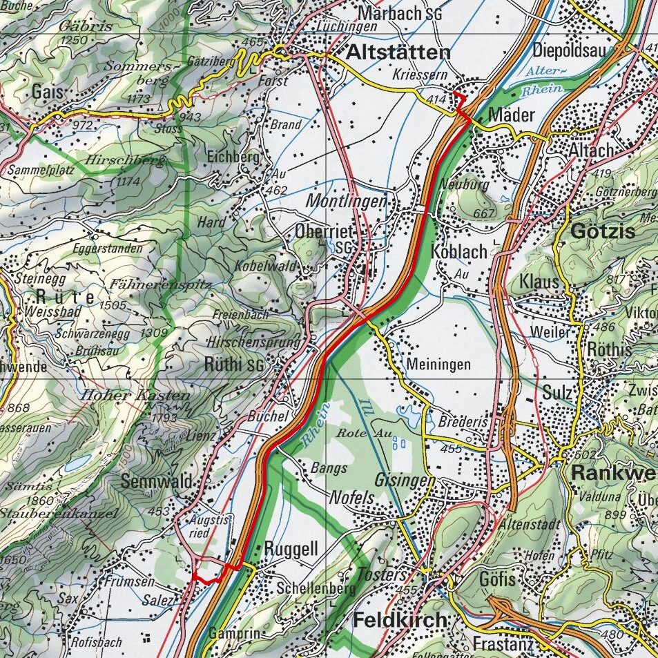 20180304 Kriessern - Salez Map