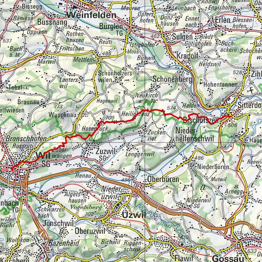 20180408 Thurgauer Panormamaweg Etappe 2 Map