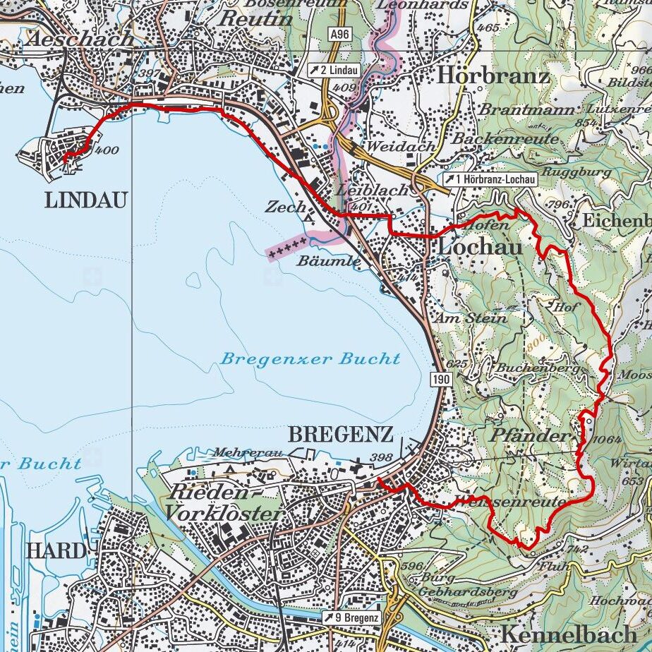 20180414 Bregenz - Lindau Map