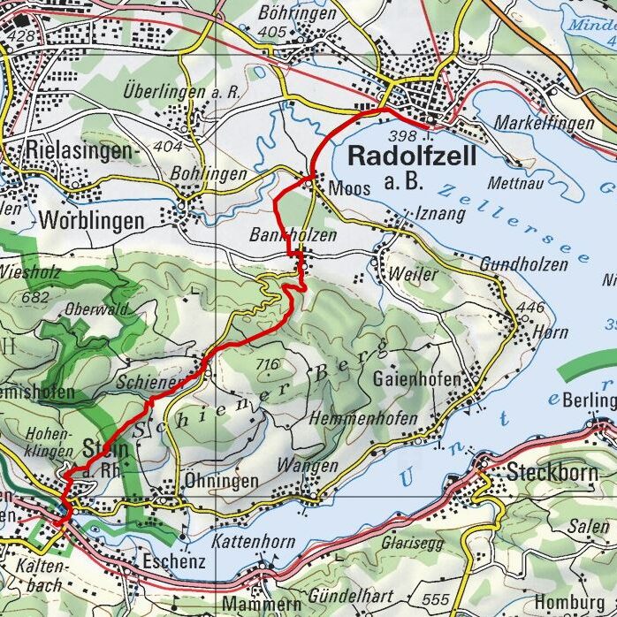 20180415 Stein a. Rhein - Radolfzell Map