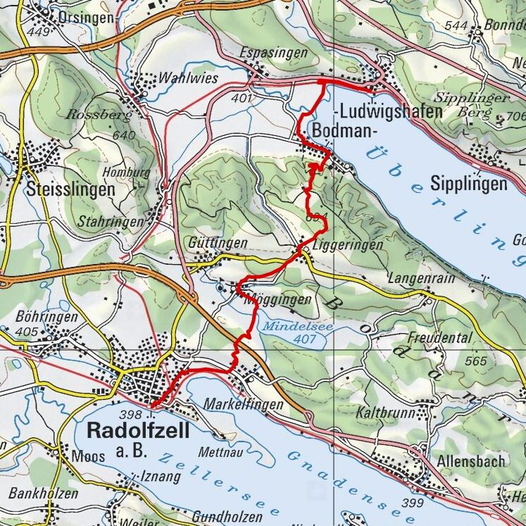 20180421 Radolfzell - Ludwigshafen Map