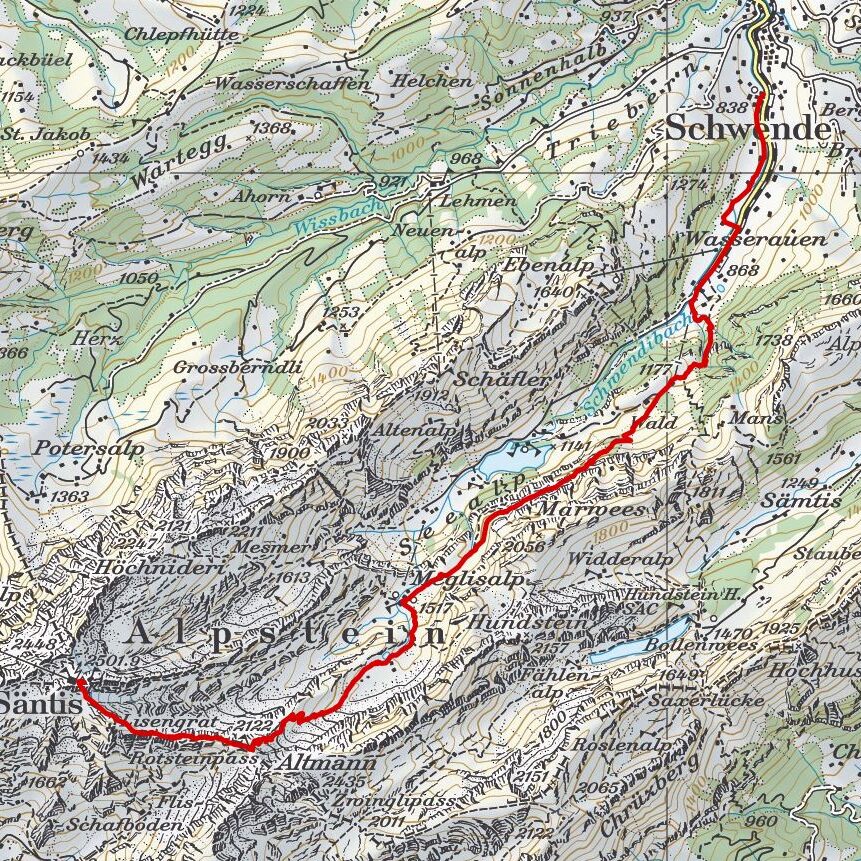 20180811 Säntis Map