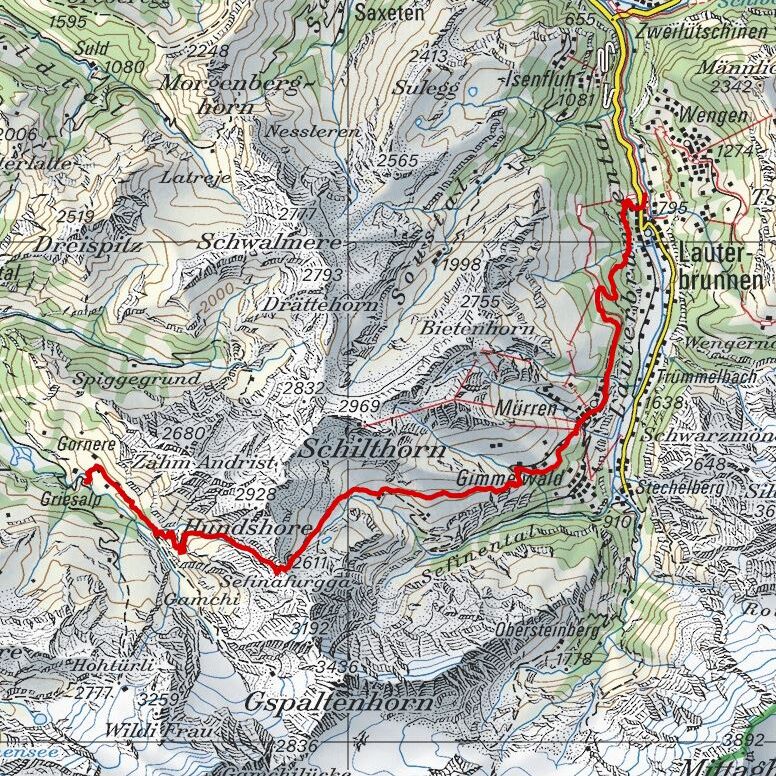 20180904 Via Alpina 11 Map