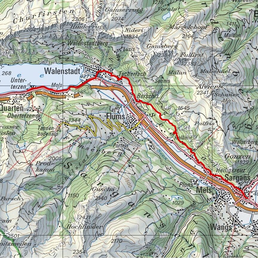 20180909 Sargans - Unterterzen Map