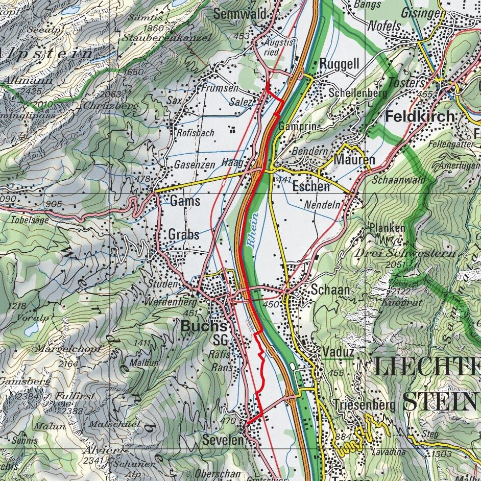 20190228 Salez - Sevelen Map