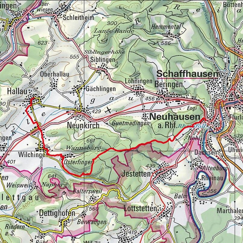 20200521 Schaffhauser Grenzweg Map