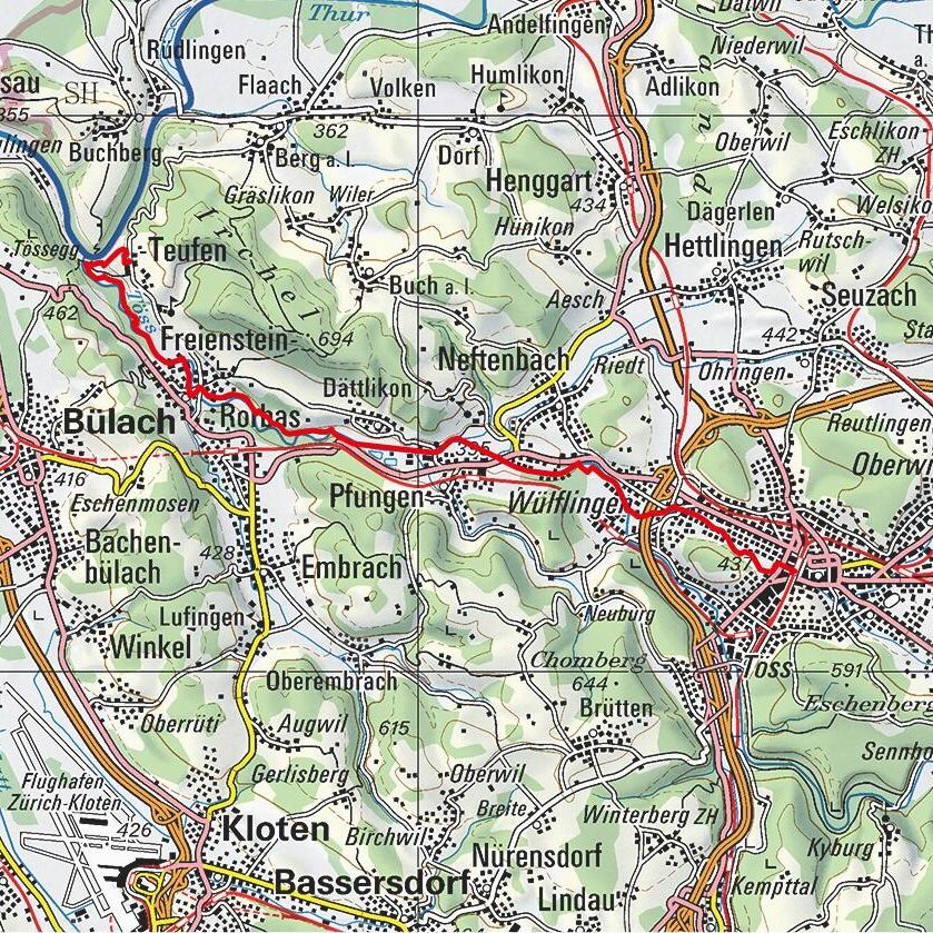 20200816 Teufen - Winterthur Map