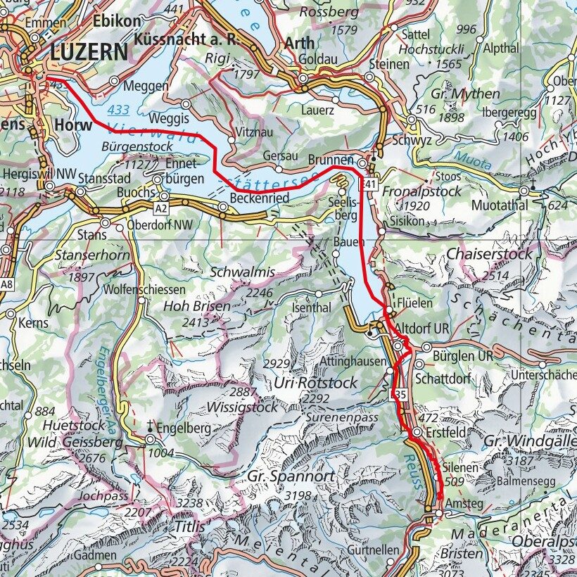 210424 Luzern - Silenen Map