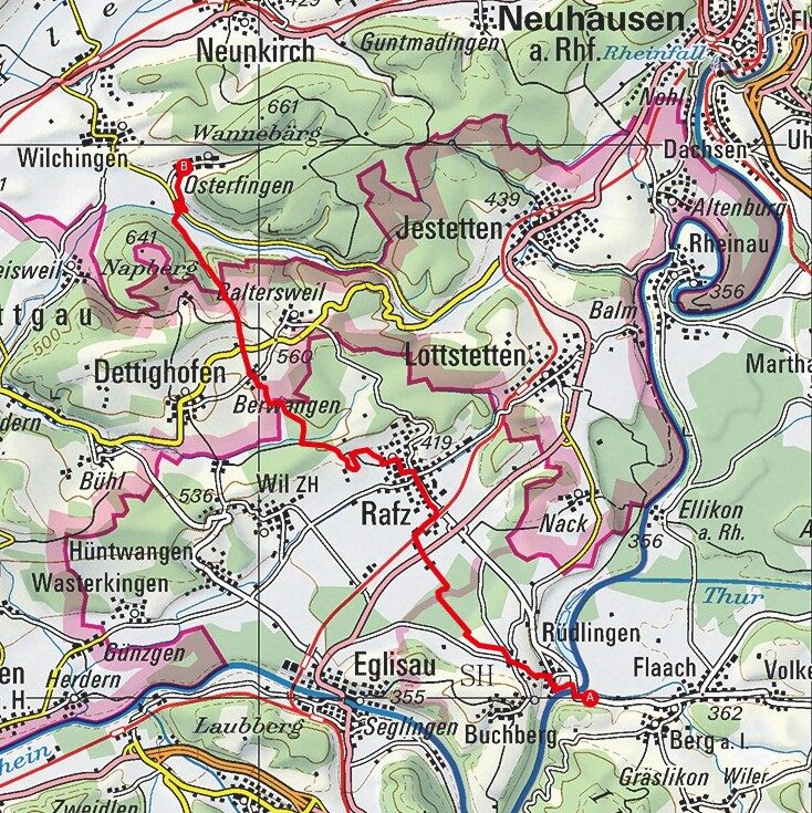 210515 Rüdlingen - Osterfingen Map
