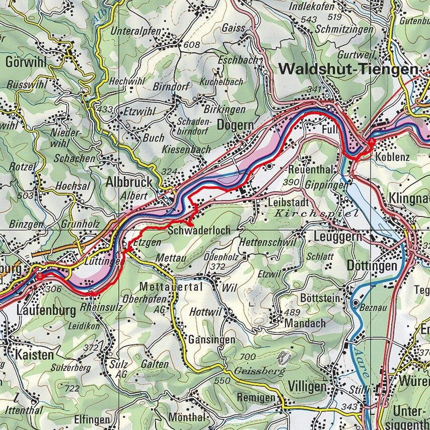 210522 Koblenz - Laufenburg Map