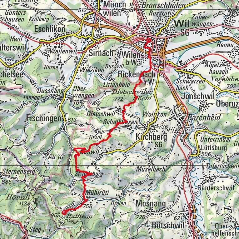 210626 Wil - Hulftegg Map