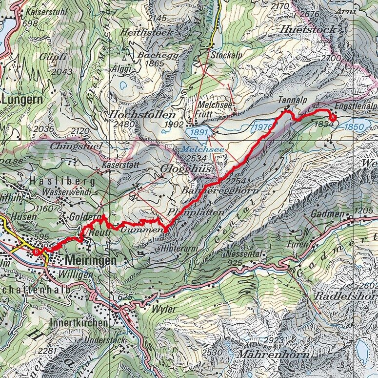 210913 Engstlenalp - Meiringen Map