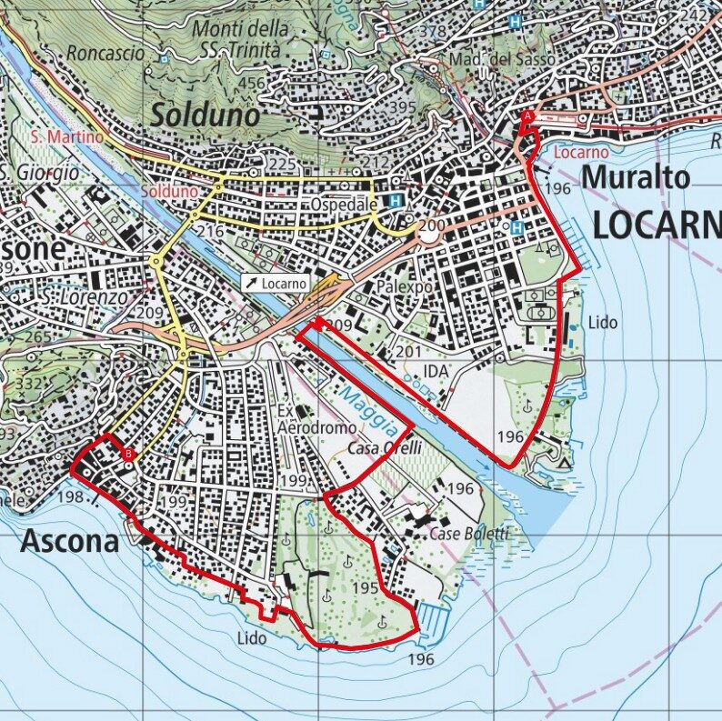 220122 Locarno - Ascona Map