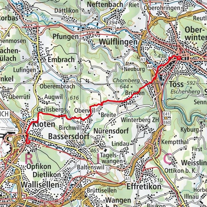 220227 Winterthur - Kloten Map