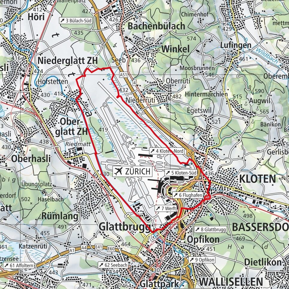 220528 Flughafen Rundweg Map
