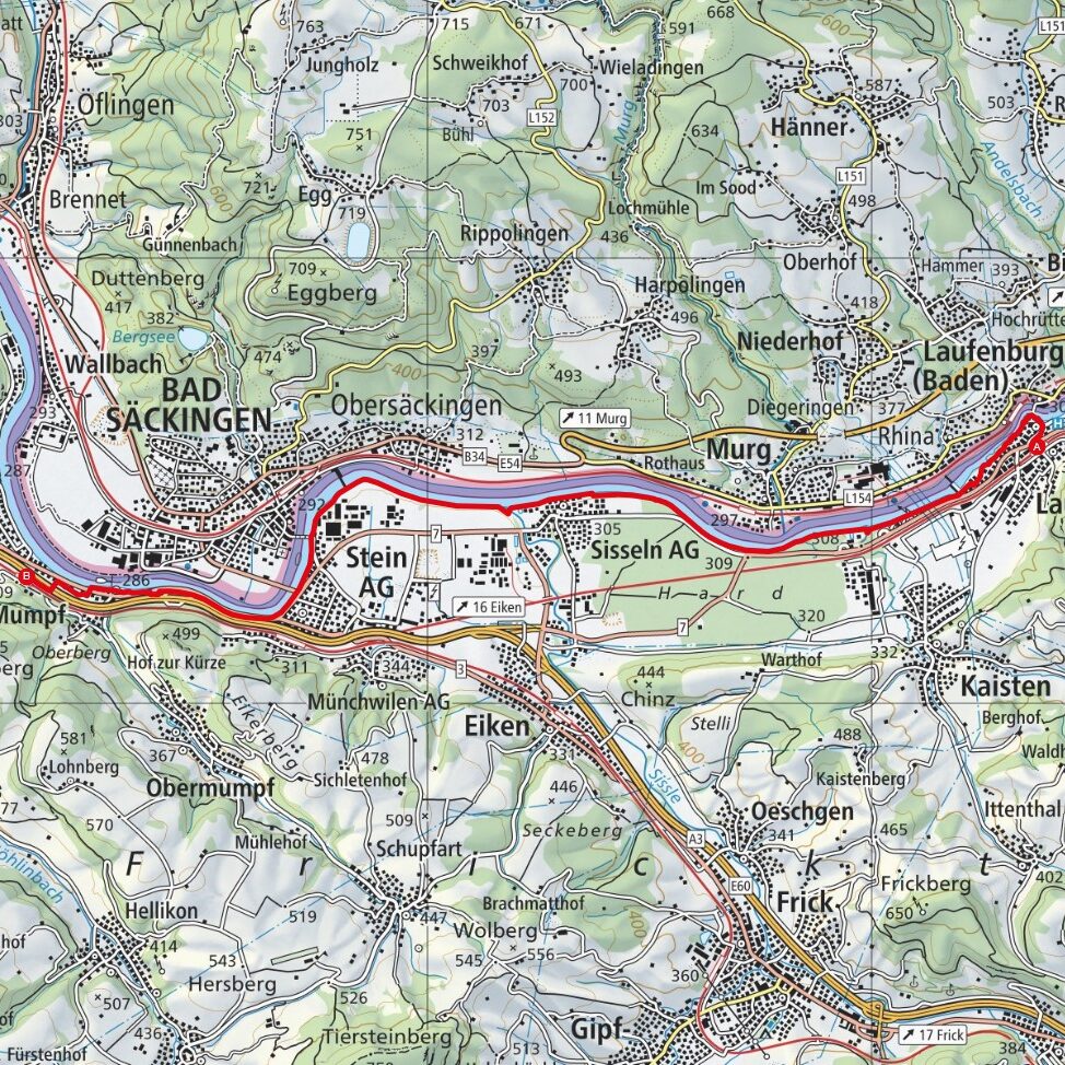 230429 Laufenburg - Mumpf Map