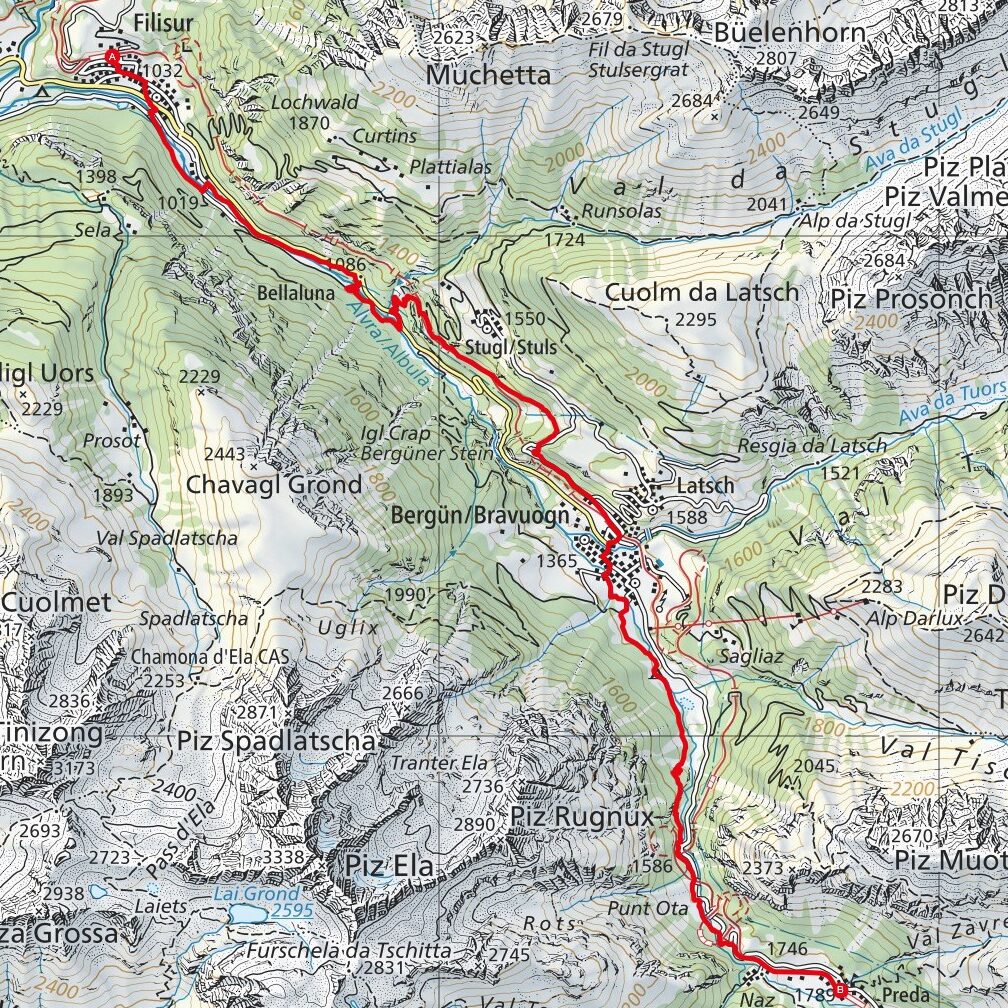 230506 Filisur - Preda Map