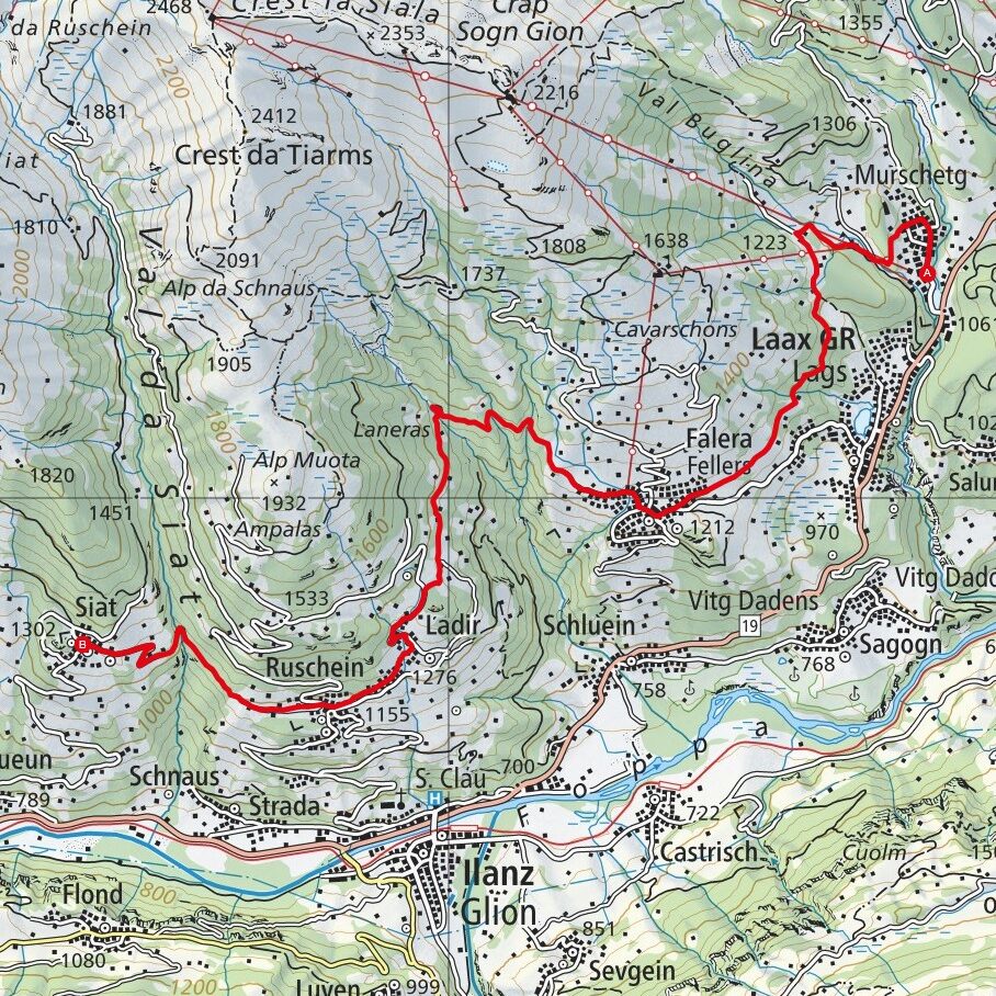 230723 Laax - Siat Map