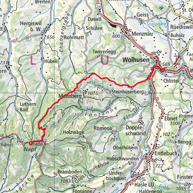 230916 Wolhusen - Napf Map