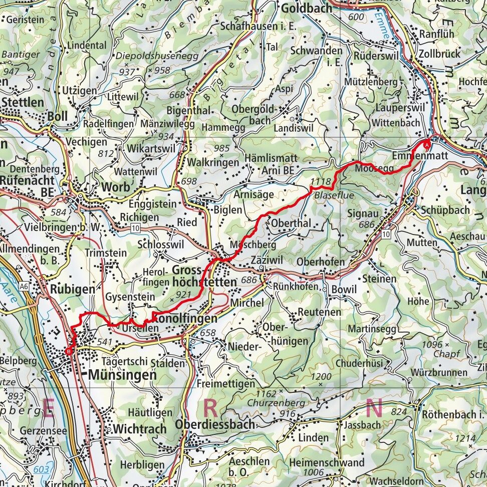 230924 Emmenmatt - Münsingen Map