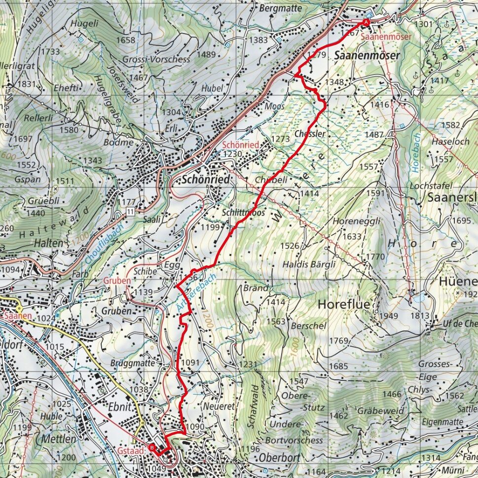 231230 Saanenmöser - Gstaad Map