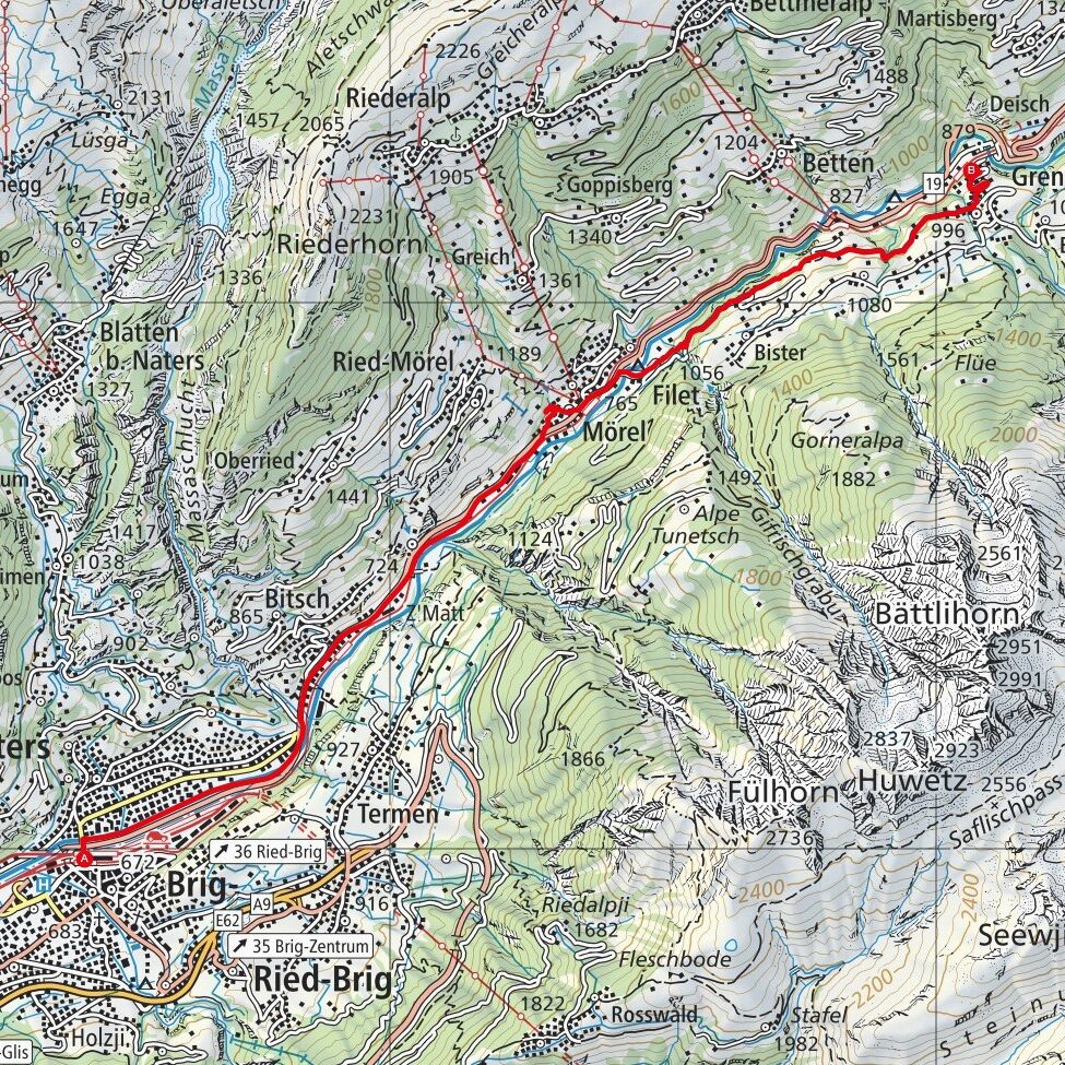 240218 Brig - Grengiols Map