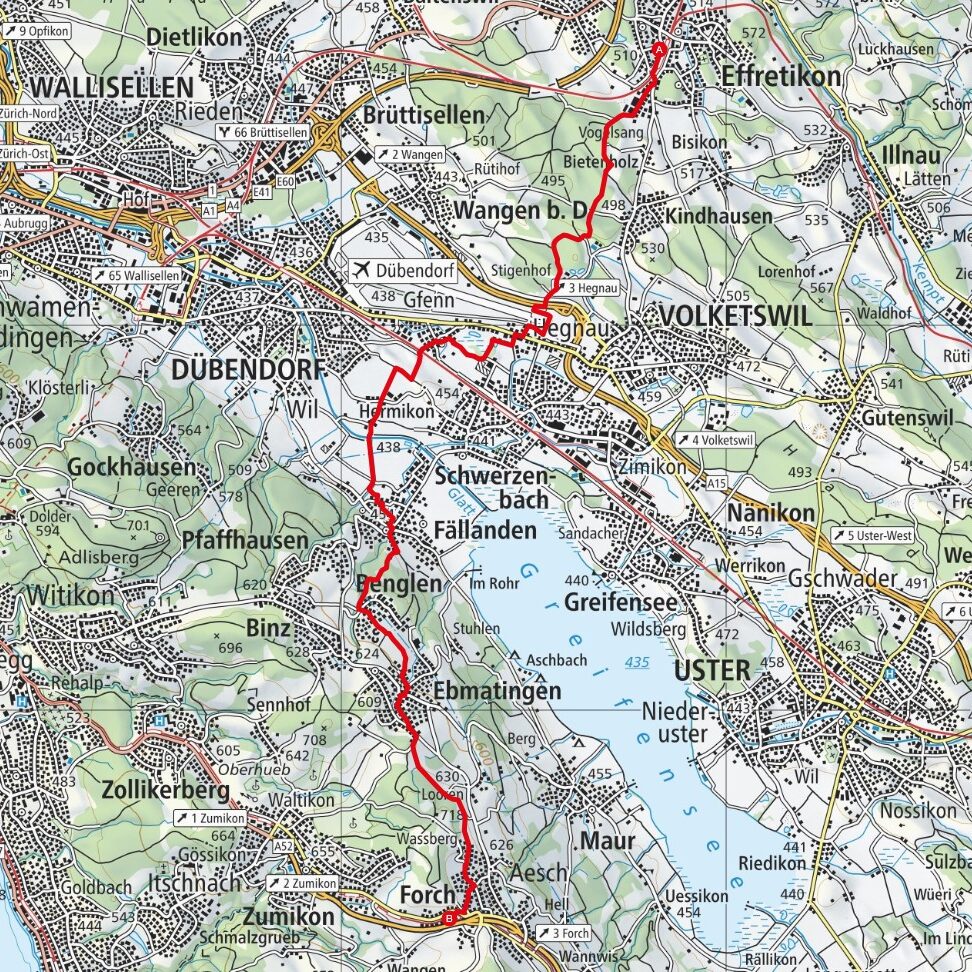240303 Effretikon - Forch Map