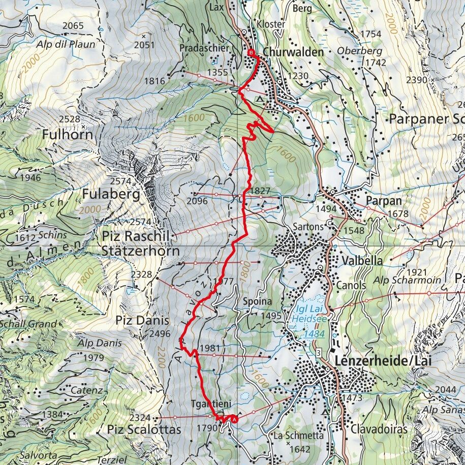 241020 Tgantieni - Churwalden Map