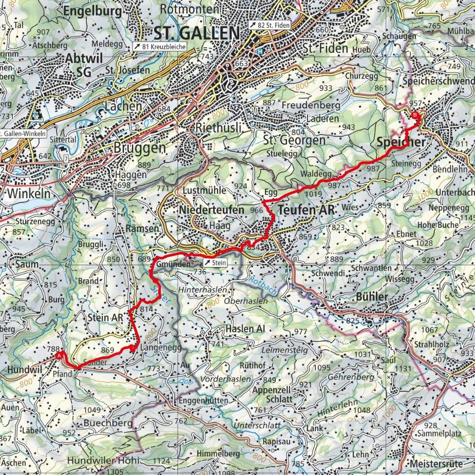 250125 Hundwil - Vögelinsegg Map