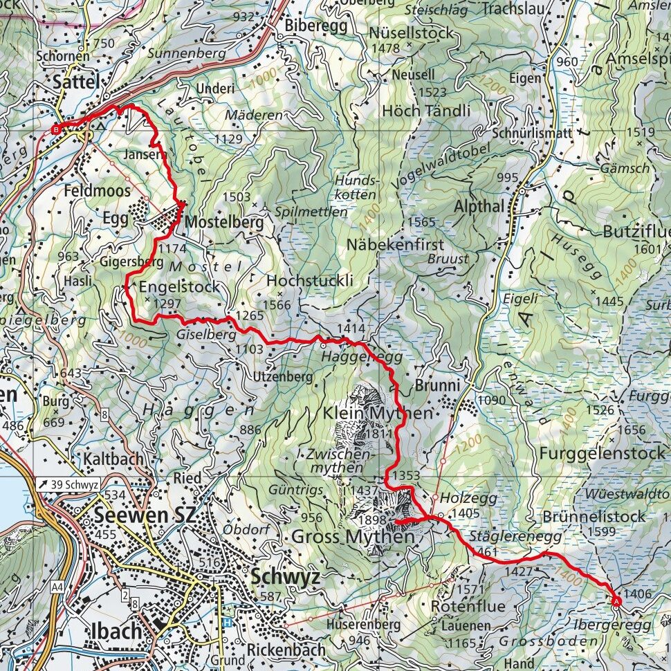 NOHUHN 230824 Ibergeregg - Sattel Map