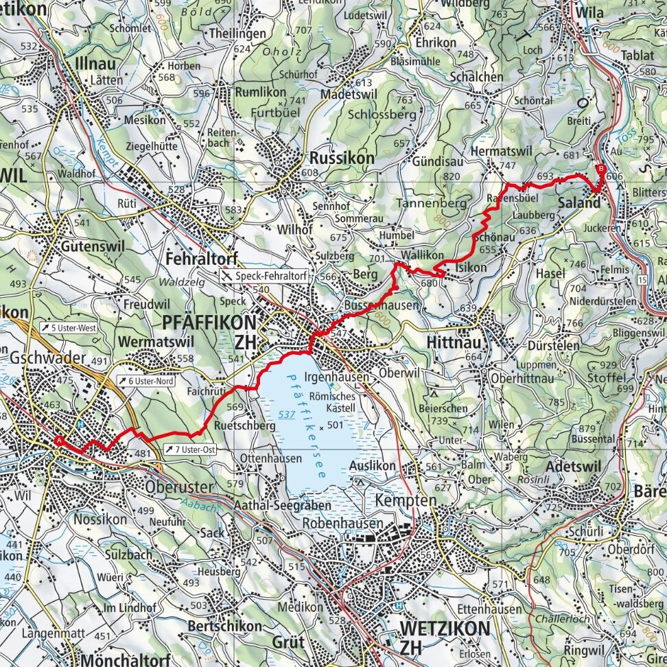 NOHUHN 240501 Uster - Saland Map