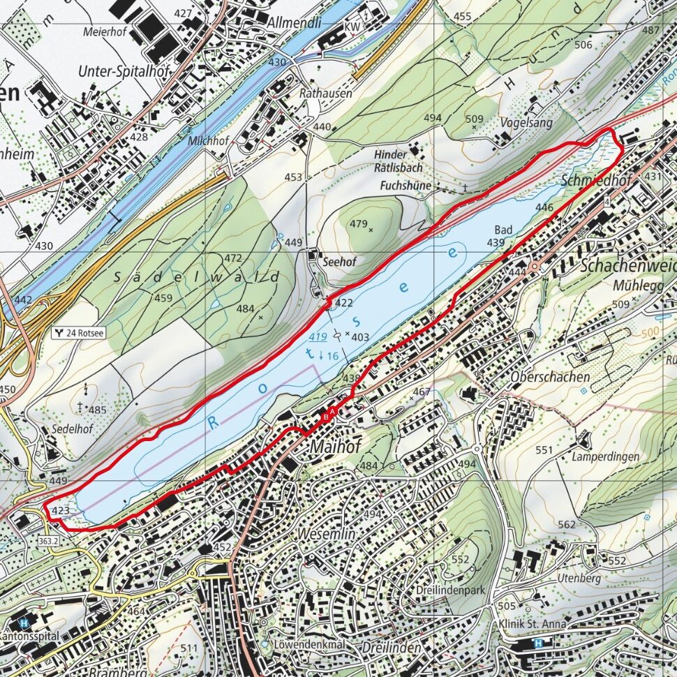 NOHUHN 250327 Rotsee Map
